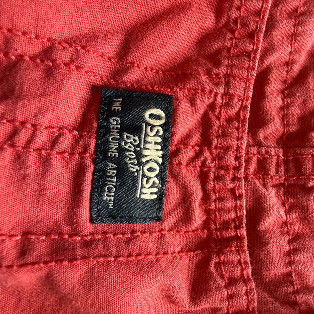 OshKosh B'gosh Red overall shortie